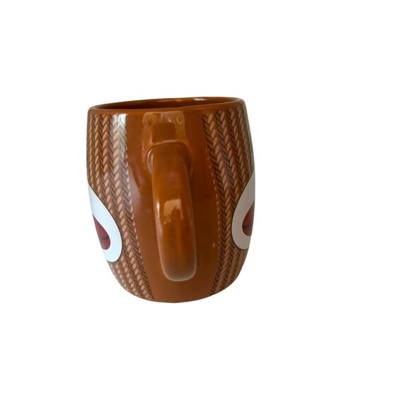 Galerie Candy Sock Monkey Double Handle Coffee Mug 4" Hot cocoa Teacup - Picture 3 of 7